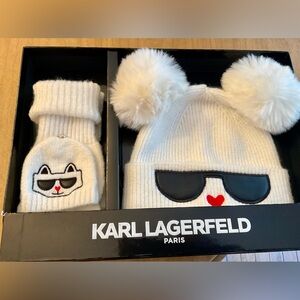 Karl LAGERFELD winter hat set